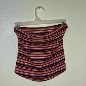 striped american eagle tube top size xs